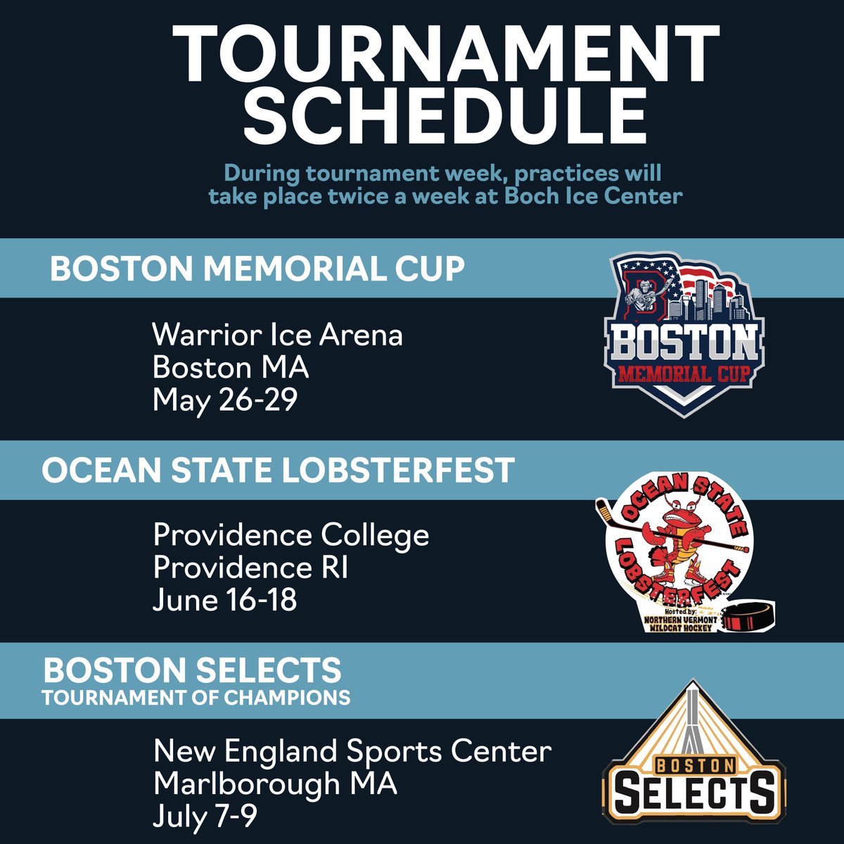 KrakenBoston's tweet photo. Our first tournament is only a month away. WHO'S READY??
*Times will be announced closer to Tournament days*
#LETGETKRAKEN #hockey #youthhockey https://t.co/KFywh7sdcM