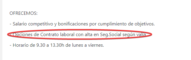 rp_uve's tweet photo. Te vamos a ofrecer un trabajo de mierda en televenta. Es teletrabajo, te vamos a pagar una mierda y tu pones el ordenador, internet, etc... 
Y ya si vemos que vendes algo, miramos de cumplir con la legalidad y darte de alta en la seguridad social https://t.co/0KtBbX4eHh
