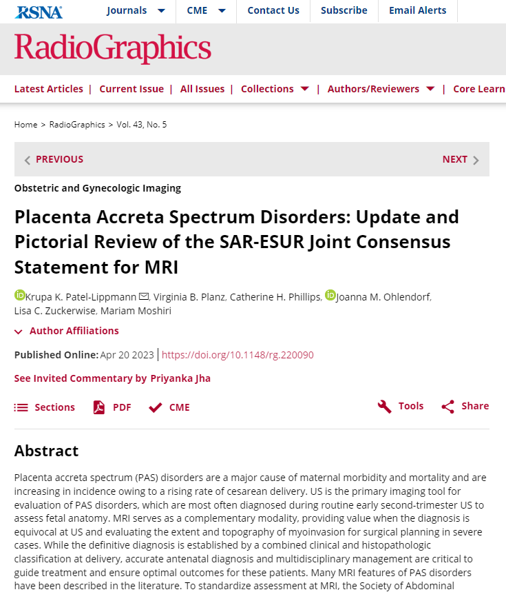 Recent awesomeness from the #BodySection @VUMCradiology! Check out this <a href="/RadioGraphics/">RadioGraphics</a> update &amp; review article from <a href="/SocietyAbdRad/">Society of Abdominal Radiology | SAR</a>⭐️s <a href="/KPatelLippmann/">Krupa Patel-Lippmann</a>, <a href="/VPlanz/">Virginia Planz</a>, @moshirimd, <a href="/CatiePhillips1/">Catie Phillips, MD</a>, &amp; MFM⭐️<a href="/LCzuckerwiseMD/">Lisa Zuckerwise</a> &amp; our former fellow Dr. Ohlendorf! pubs.rsna.org/doi/10.1148/rg…