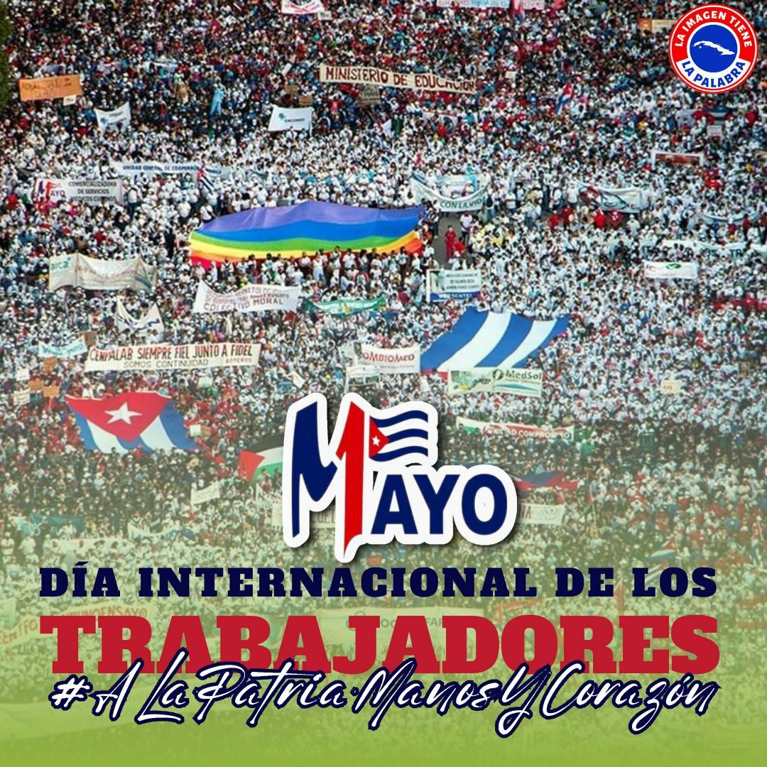 Un mar de pueblo celebrando el Día Internacional de los Trabajadores.

🇨🇺#CubaPorLaVida👏#ALaPatriaManosYCorazón #1Mayo

<a href="/cubacooperaven/">Brigada Médica Cubana en Venezuela</a>