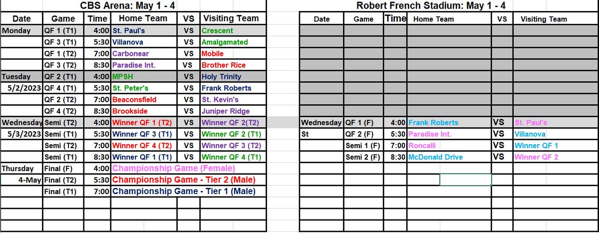 RavensHockeyInv's tweet photo. The playoffs are about to start and the match-ups are set. See you at the rink. https://t.co/TO2TMQ8HLX