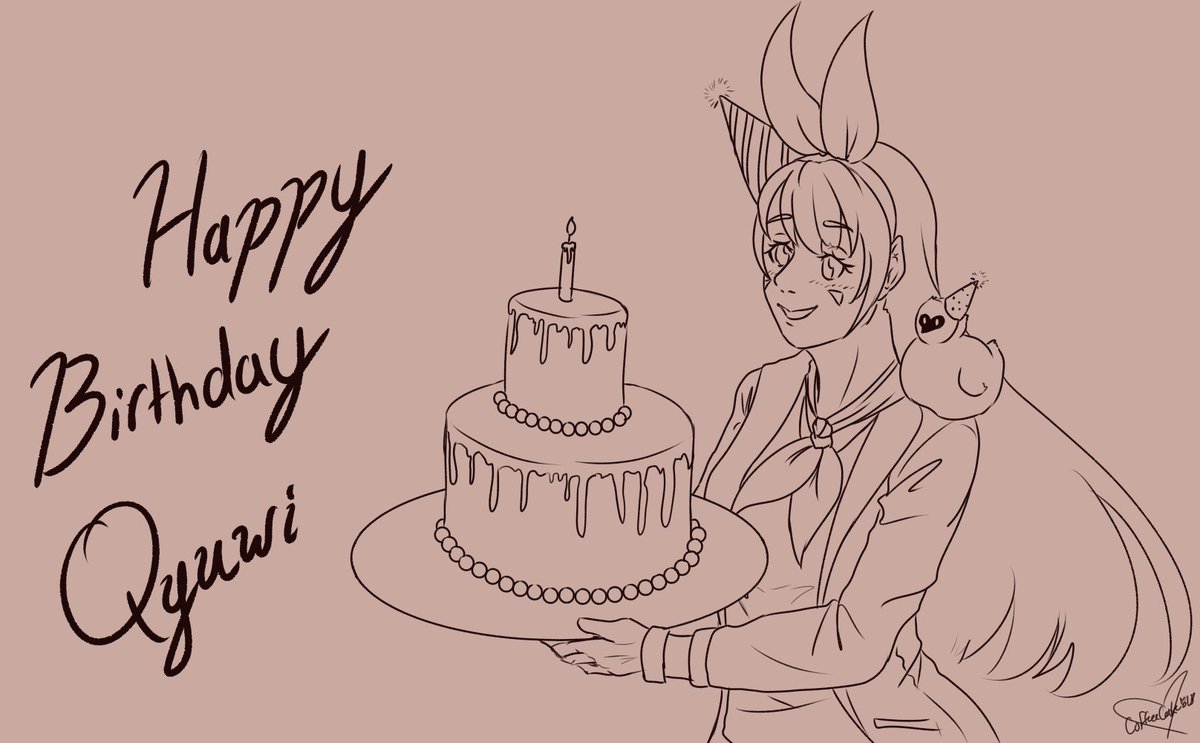 Coffeecake5181's tweet photo. also, happy early birthday, UwU 
@Qyuwi_Ai https://t.co/jxhhI1nSbh