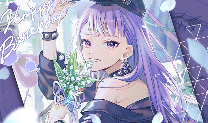 ありがたい事に黒鎖ユキナさん( yuki2na051)の お誕生日に携わらせていただきました～ 新しい1年も壮健にてご活躍できるよう影ながら応援しております