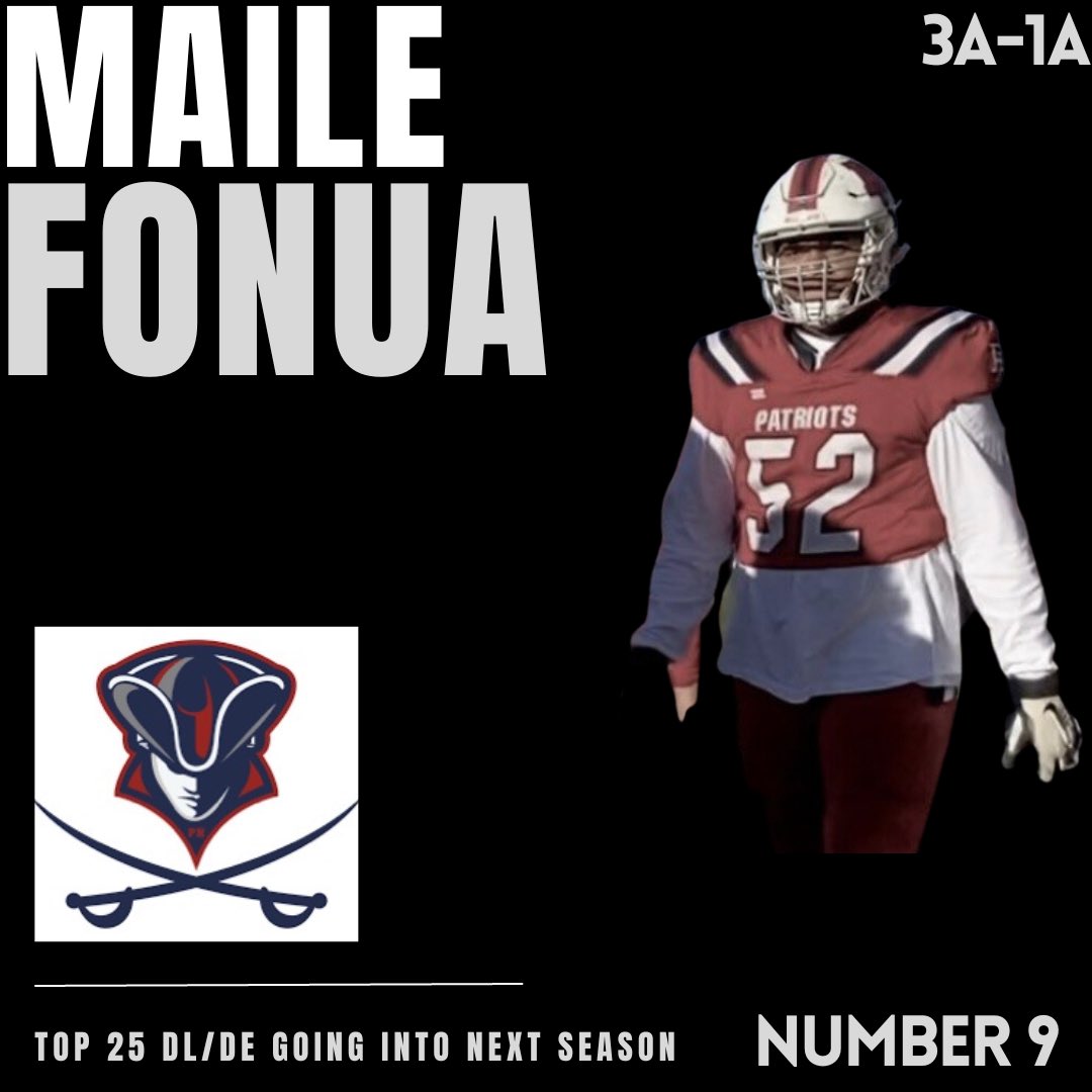 jeff_tuckett's tweet photo. 3A-1A NUMBER 9: @fonua_maile out of @PHallHSFootball https://t.co/aetXZZLpk7