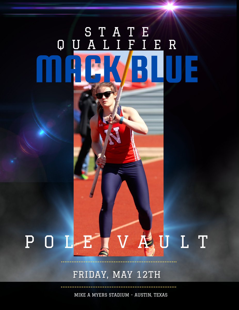 Congrats <a href="/MackAttack_2025/">Mackenzie Blue</a> 

Regional Champion and qualifier for the UIL State Track Meet!!!