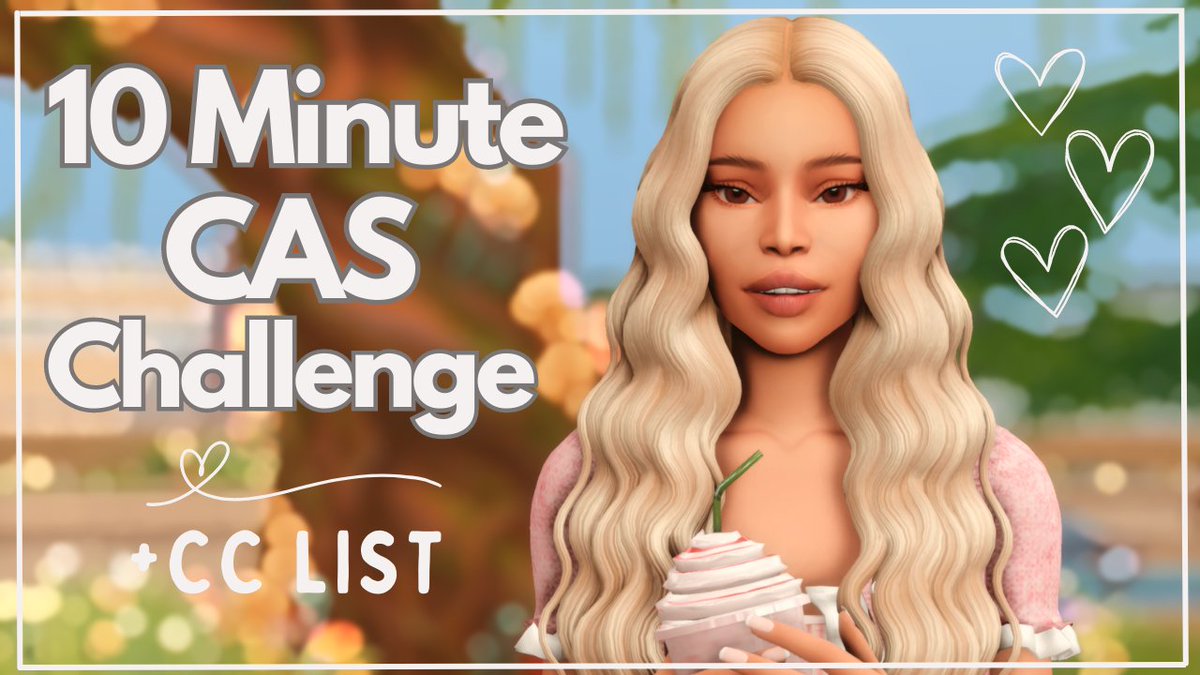 I'm sooo late to the party but big thanks to <a href="/simsbooo/">Boo 🌸</a> <a href="/TheSimAllie/">Allie</a> &amp; <a href="/SIMato89/">SIMato</a> for tagging me in this community challenge. 

Check me struggling to make a sim with 8 outfits in 10mins 😭😅 #10minuteCASchallenge #CAS #TheSims4 

Watch the video here 👇👇
youtube.com/watch?v=ZmFfu2…
