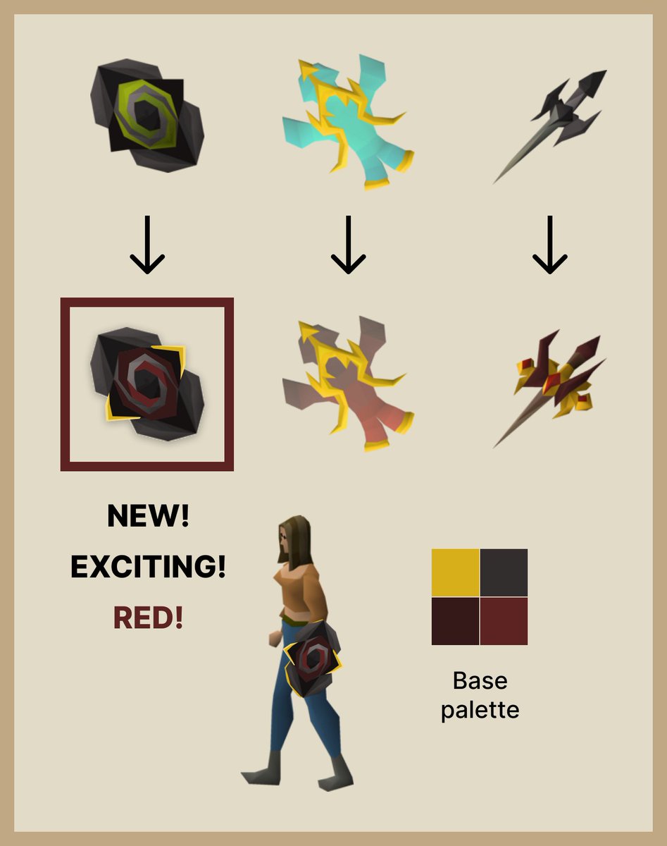 Ever wondered what a completed offensive shield trifecta ornaments would look like? I have, so I made this! Perhaps this new cosmetic upgrade could come from the Tasakaal trials?