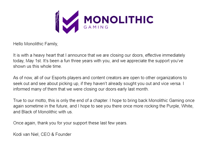 MonolithicGG's tweet image. Thank you everyone for the amazing support throughout this journey. Here's to seeing you in the future once more.