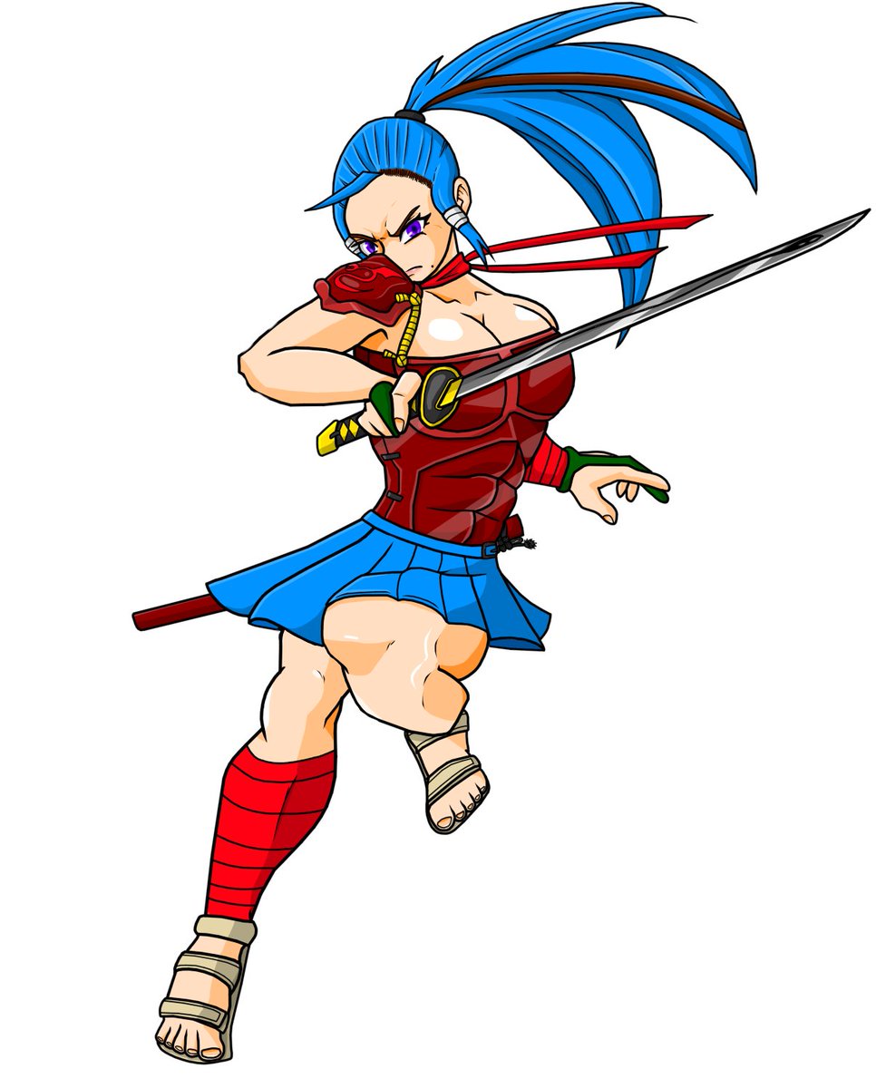 TheRiseto's tweet photo. Felt like drawing Riona in a striking new pose. 

I'd say its better than the one I initially used for her character bio. https://t.co/yUgBTGE4pb