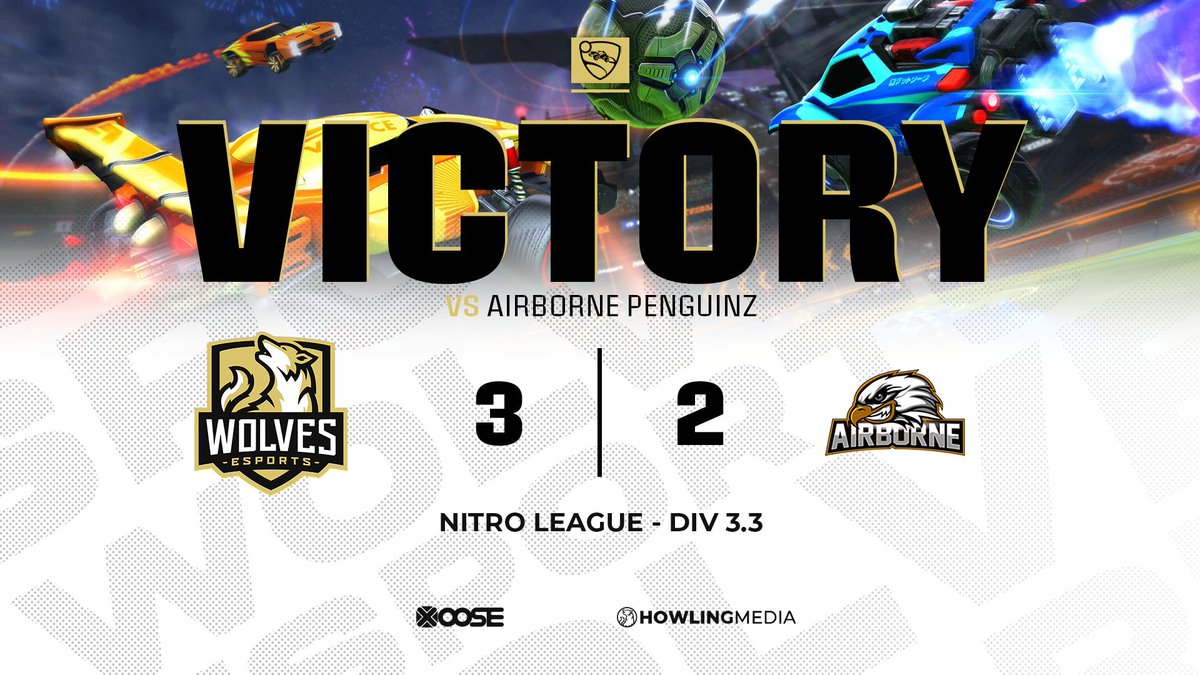 wolves_esports's tweet photo. #WolvesRL brings home a 3-2 victory over "Airborne Penguinz" in the @NitroLeagueRL, ggs!

#KeepHowling https://t.co/PoZvXloDmr