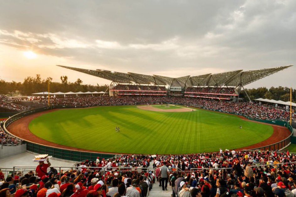 MLB is in Mexico City this weekend, and balls are flying out of the park.

There were 11 Home Runs hit yesterday — two short of the MLB record of 13.

And 11 of 17 fly balls (64.7%) went for a home run, compared to the MLB average of 12.2%

Why? Because Mexico City’s elevation