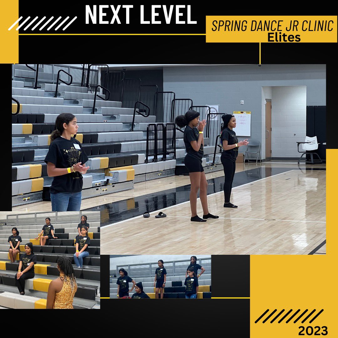 NFHSDance's tweet photo. The older dancers, the ELITES, are definitely headed to the Next Level!🖤💛🖤💛 https://t.co/sJEcJ7q0r0