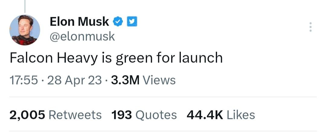 Falcon Heavy tweet media