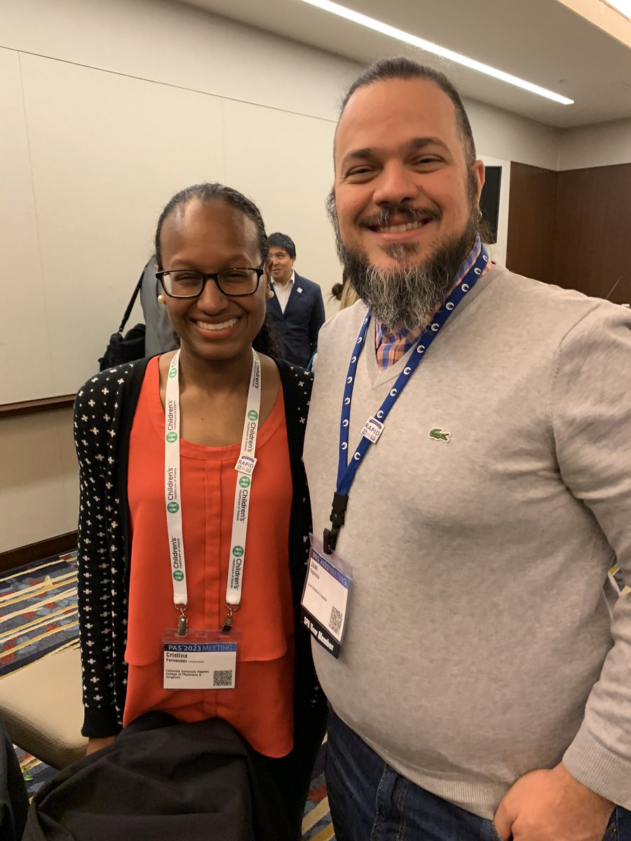 DrCFernandez's tweet photo. A joy to reconnect with my @AcademicPeds Research in Academic Pediatrics Initiative on Diversity (RAPID) Scholar alum colleague @JuanEspinozaMD and other RAPID alums, current scholars, mentors, and more! Inspiring research and advocacy from this group 💪🏾 @PASMeeting #PAS2023 https://t.co/M5XelNmBLx