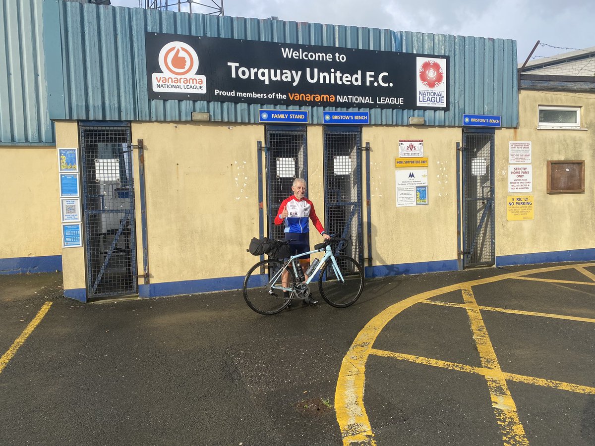 markcrowther66's tweet photo. Day 26 of my 116 club challenge is completed visiting @Argyle &amp; @TorquayUnited_ 82 miles cycled &amp; 7,000 feet elevation 🚴‍♂️ excited that £4,523 had been donated to @ProstateUK @TeenageCancer @MindCharity thank you for all your support it is appreciated 🧡👍
https://t.co/7bml78Ed2l https://t.co/BHg8LpzwPe