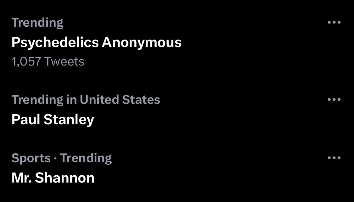 Probably. Definitely. Nothing.

Psychedelics Anonymous.