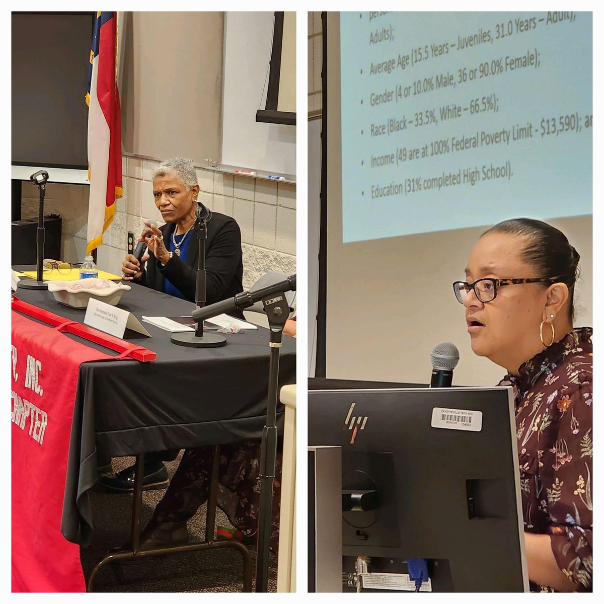 FortBraggDeltas's tweet photo. FBAAC &amp; Delta Xi presents "Human Trafficking Awareness Symposium.
It was truly an informative session. The Guest Speakers (Honorable Toni King &amp; Dr. Sharon Cooper) were Phenomenal. 
#humantrafficking #humantraffickingawareness #symposium #dst #1913 #fbaac #deltaxi #service https://t.co/Cy84vAqT0S