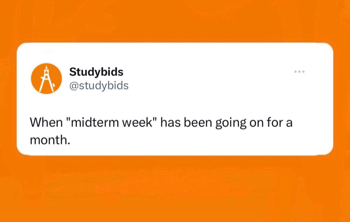 studybids's tweet photo. Longest “week” man😫
-
-
-
-

#college #collegelife #collegestudents #collegeprep #collegeparty #collegeready #collegestudentproblems #collegestress #collegestruggle #collegeadmissions https://t.co/T5apUCt2gE