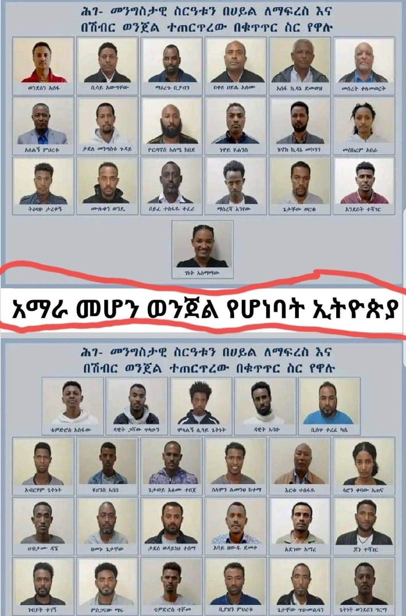 EddieHabte's tweet photo. Free Ethiopian civil right advocates jailed by the dictator Abiy Ahmed who took by mistake Noble peace Award# https://t.co/nX6J8yMmvw