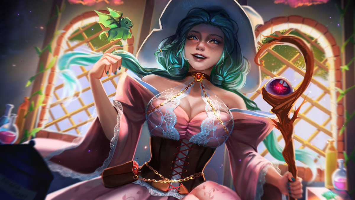 Witch with her pet 🧙‍♀️✨
#digitalart #digitalillustration #fantasyart