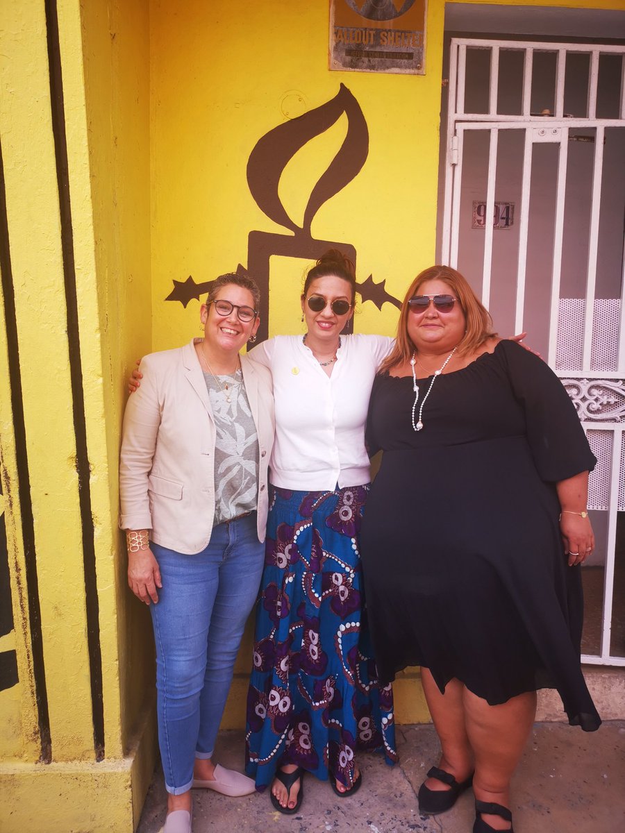 Anjhula's tweet photo. The people of Puerto Rico are as warm as their weather. A joy to join @AIPuertoRico's AGM. They are doing phenomenal work on climate justice and the environment. Sobering to hear and meet climate defenders that have been shot at and faced police brutality. #OneAmnesty https://t.co/F9jGIrXVEf