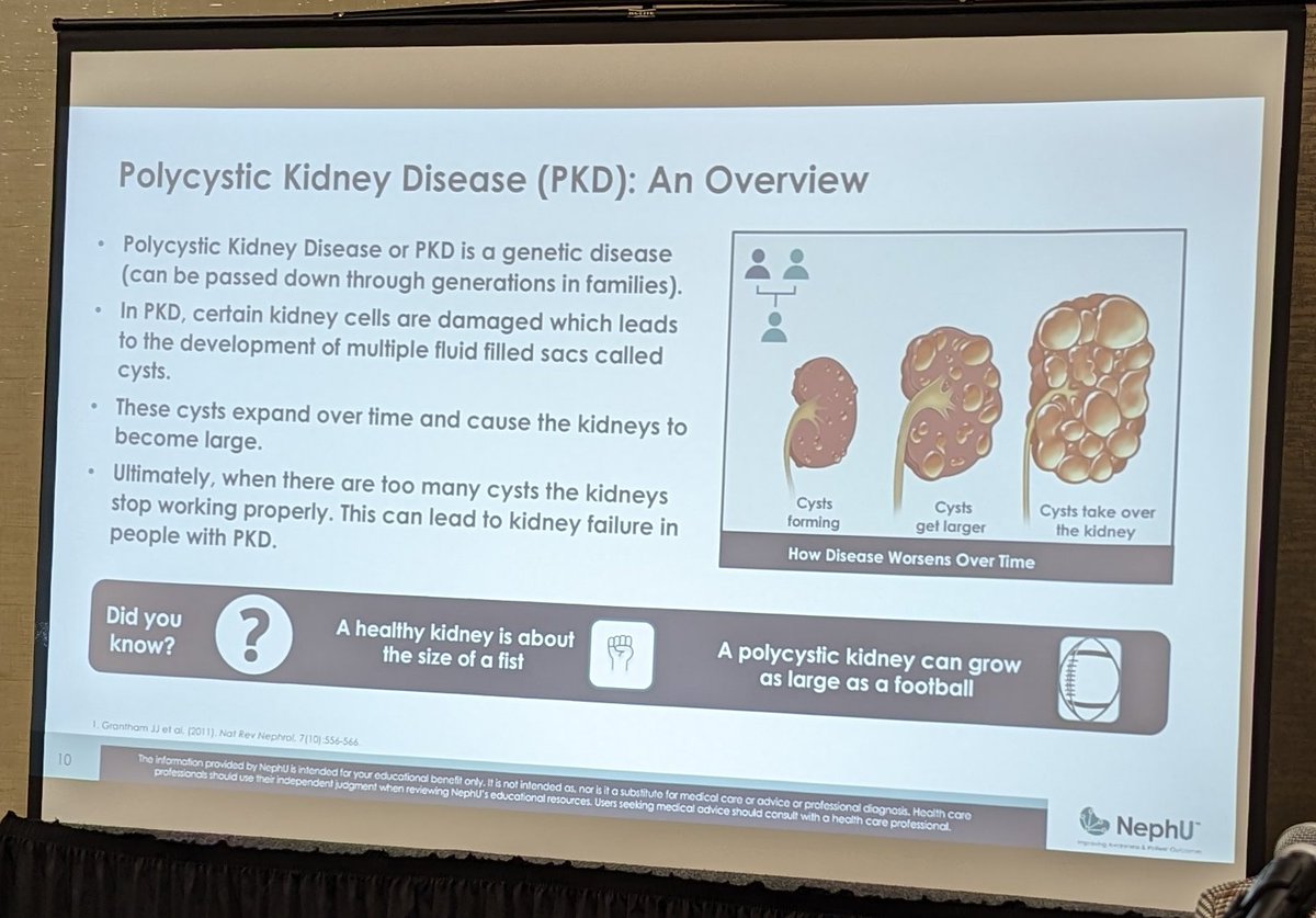 LucyHinder's tweet photo. @JillAGreen1 educating on Health Disparities in #ADPKD, breaking down the broader whys, and providing a roadmap for change 
@NKFCleveland's Patient Symposium https://t.co/wUOEBjG2wz