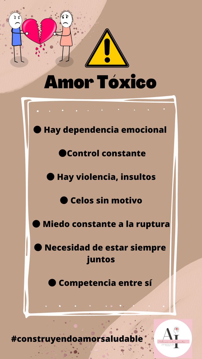 🗯📣Aquí dejamos algunas  características que pueden decirnos si estamos en una relación tóxica 🗯📣 #construyendoamorsaludable
#educaciónsocial 
#eduso