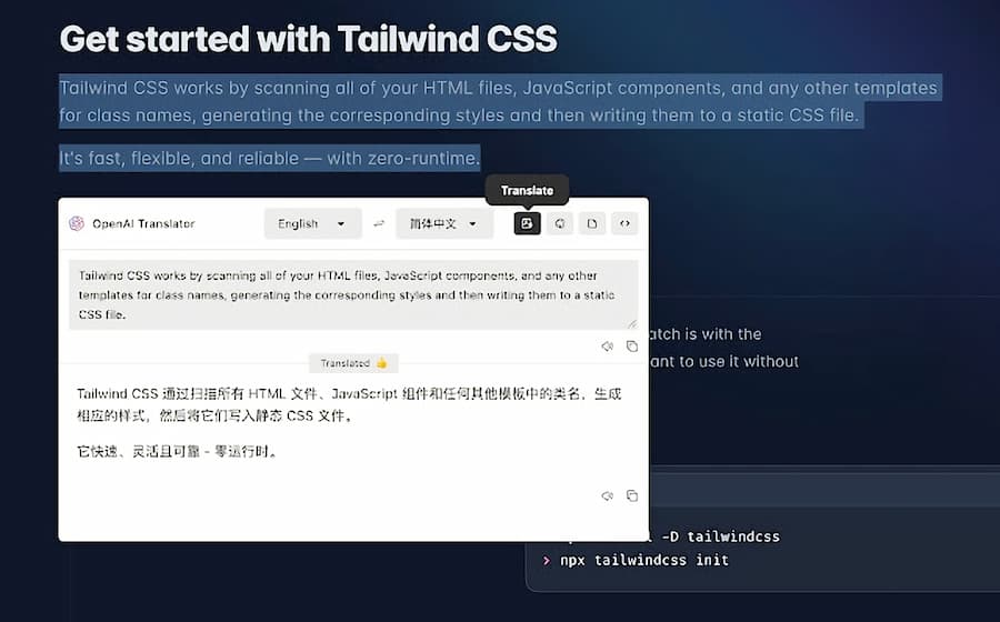softapps's tweet photo. ¿Necesitas #traducir textos de forma instantánea? ¡La extensión gratuita OpenAI Translator para Chrome es la herramienta perfecta! Además de traducir, también puede resumir textos, analizar código y reescribirlos gracias a la #IA de OpenAI. https://t.co/me35vL9Gwz https://t.co/2hrTmlRfKl