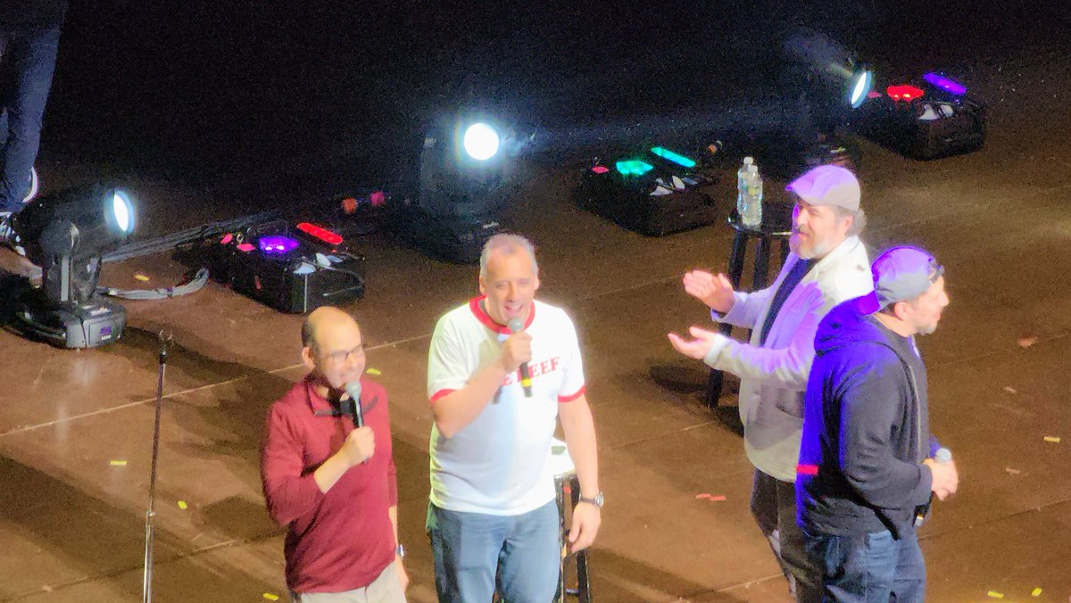 ProfTundra's tweet photo. @Joe_Gatto It was an amazing show and it was awesome having you, @Joe_Gatto, there. The place exploded when you came on stage. https://t.co/3Ujl636TjT