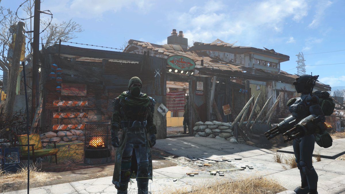 StarbornNomad's tweet image. Bite to eat and a zoot of Jet before heading back out.. #Fallout4 #VirtualPhotography #Automatron #PS4share