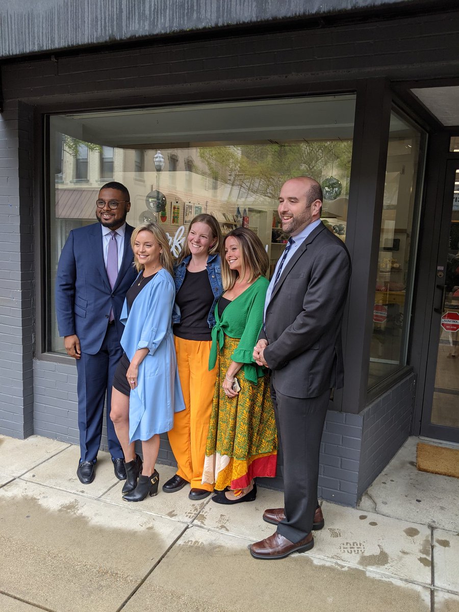 JosephDethomas's tweet photo. I attend DCED’s kick off to PA small business week today in Downtown Washington.  We took  Lieutenant Governor Austin Davis and acting Secretary of the DCED Rick Siger on a tour of several of our business, Ignite,  the Table Coffee,  Wild Hope Boutique, and The Cheerful Balloon https://t.co/xRo4mSSJK8