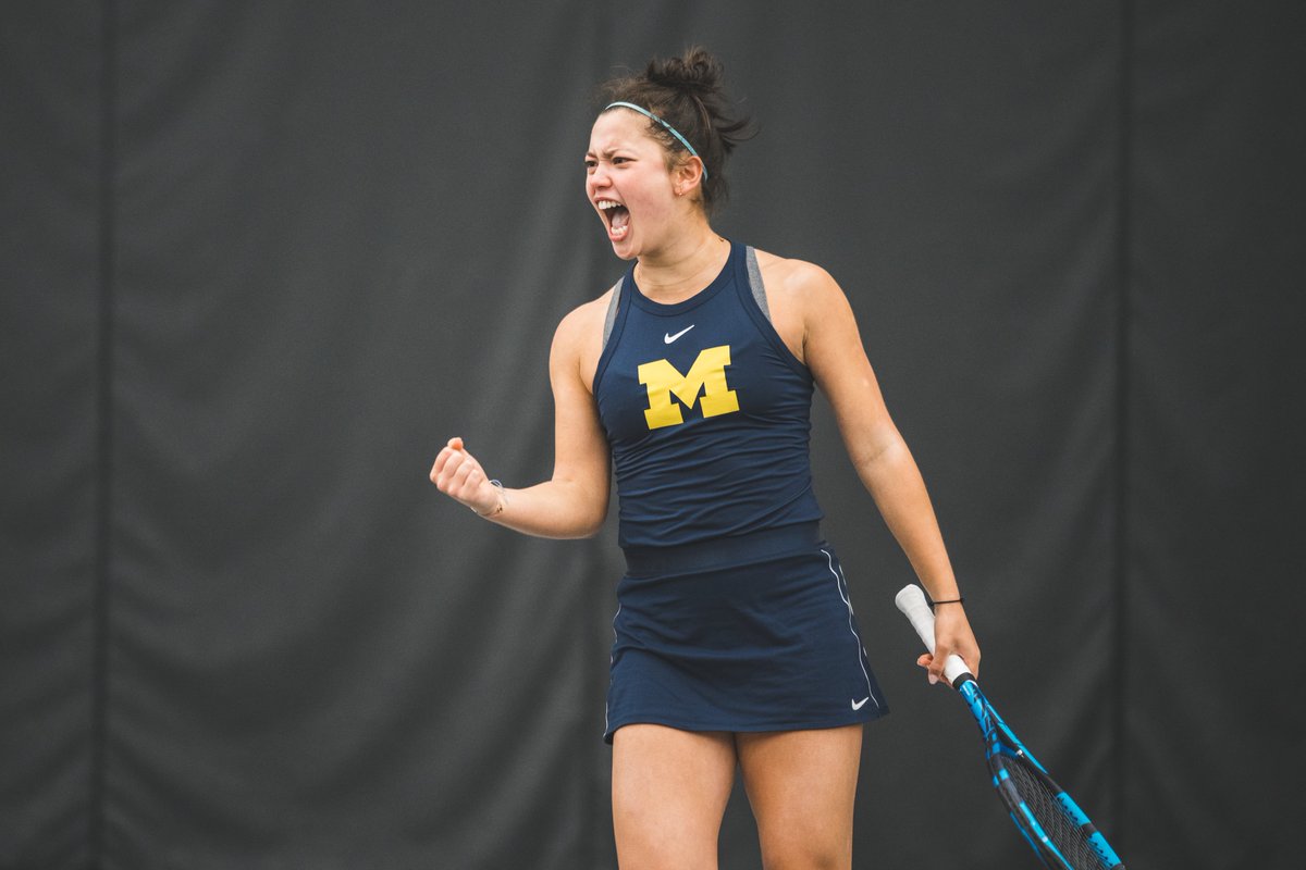 UMichWTennis's tweet photo. That winning feeling!

Michigan swept the Big Ten regular season and tournament titles!

#GoBlue https://t.co/xE9I2LubG6
