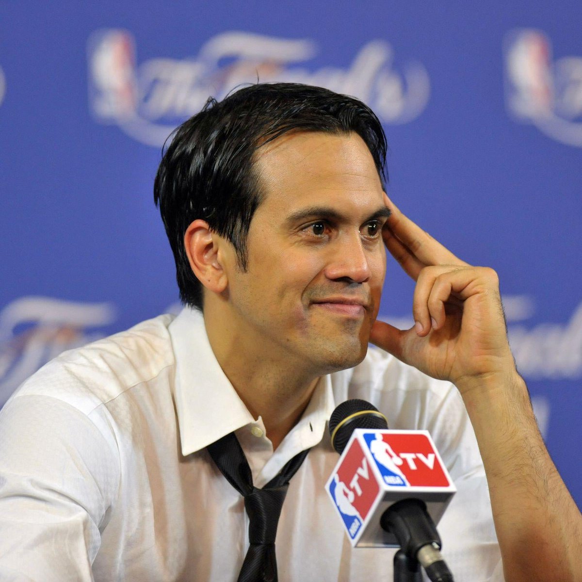TheNBACentel's tweet photo. Miami coach Spoelstra postgame conference 

“Udonis Haslem will guard Josh Hart game 2” 

- Erik Spoelstra https://t.co/m3fIfTvv0w