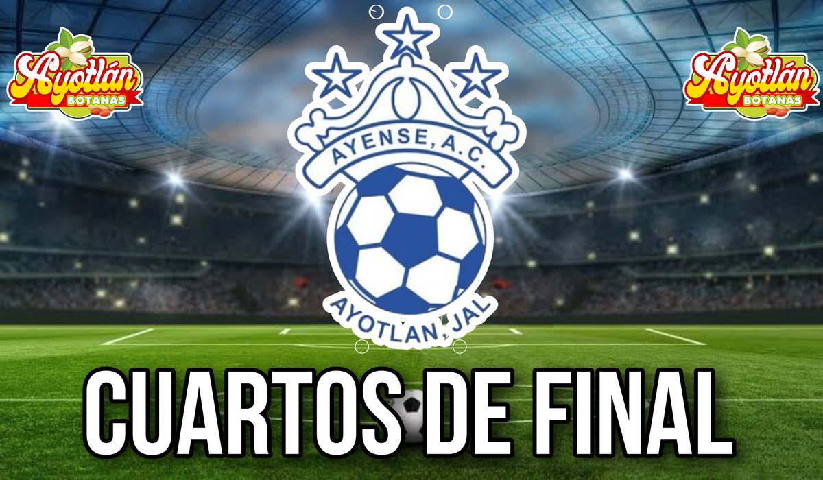 BotanasAyotlan's tweet photo. 𝗕𝗢𝗧𝗔𝗡𝗔𝗦 𝗔𝗬𝗢𝗧𝗟𝗔𝗡 felicita al Club Ayense por el pase a cuartos de final de la liga #TDP ⚽🥅🏟️

#Ayotlan #Ayense #TSA #FuriaAzul 
🎉🥳🤍🩵 https://t.co/MphBiQXDOE