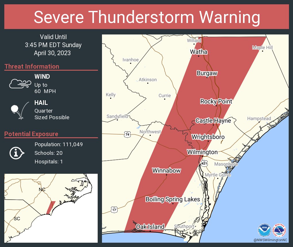 NWS Severe Tstorm tweet media