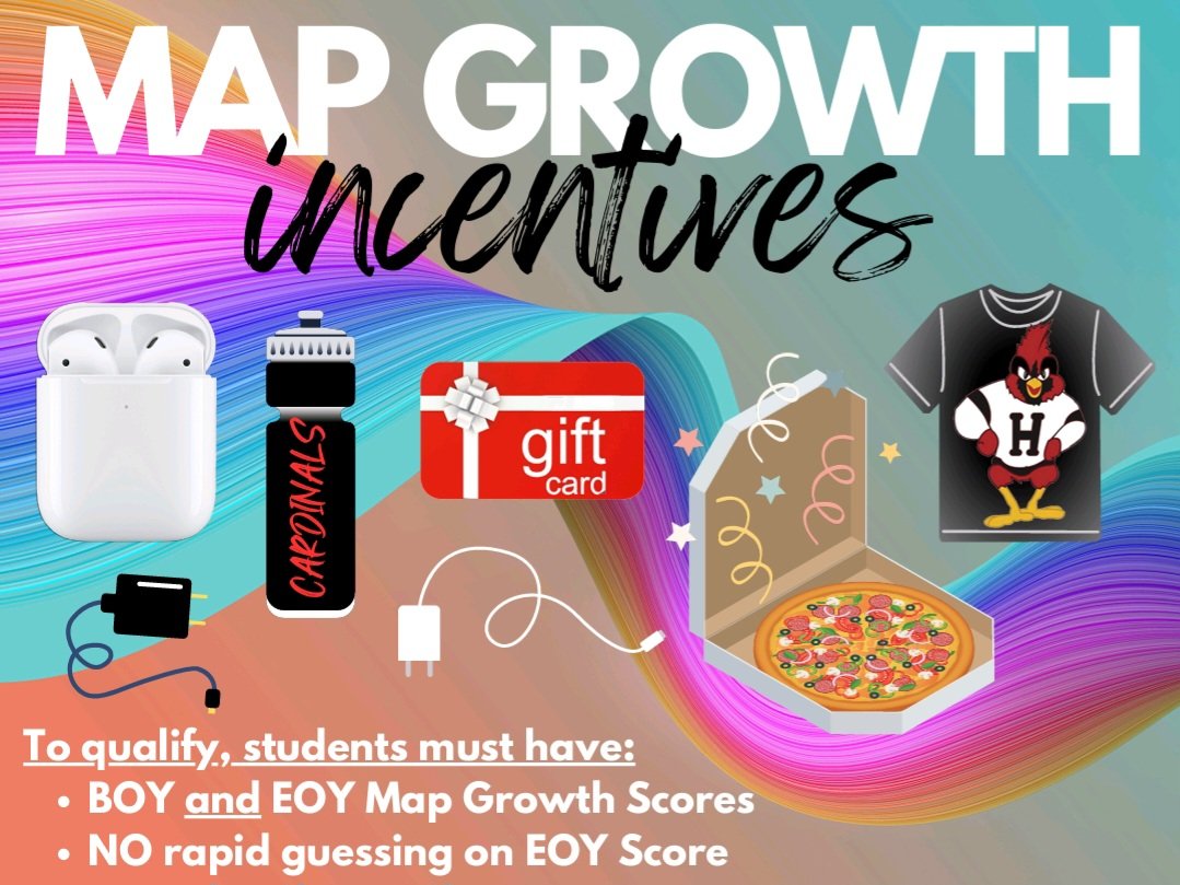 MAP testing schedule for Reading:

Wednesday, May 3, 2023 - ALL SOPHOMORES
Thursday, May 4, 2023 - ALL SENIORS
Monday, May 8, 2023 - ALL JUNIORS