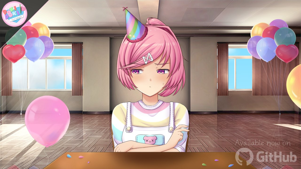 Just Natsuki Mod on X: "Hi everyone! We're pleased to announce that v1.2.0 is now ready and available to download on GitHub! You can find the update here: https://t.co/6XWzTQG0QS Enjoy! #DDLC #DDLCPlus #