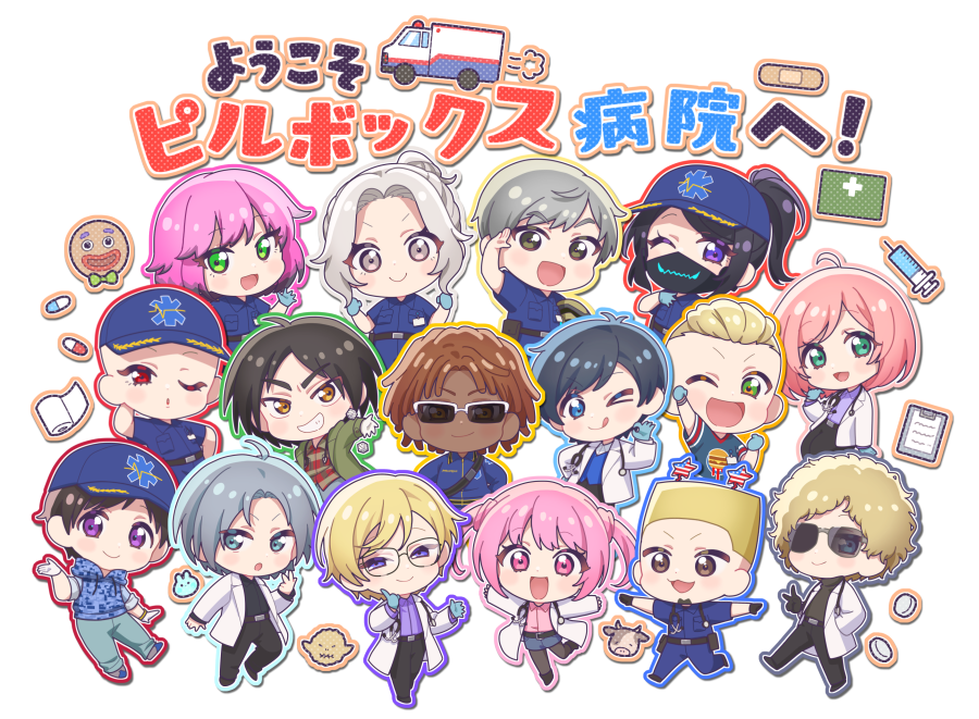 ナイチンさん追加🫡✨とツインテももみちゃんと白衣ましろくんの差分