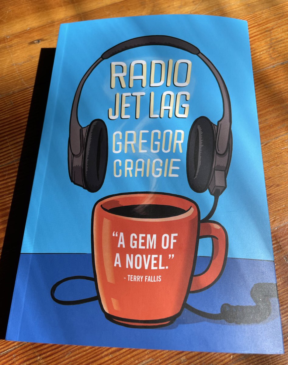 GregorCraigie's tweet photo. I’m excited to announce my novel — Radio Jet Lag — will be released by @cormorantbooks on June 17th. 

Elevator pitch: WKRP meets Best Laid Plans, with a healthy dose of sleep deprivation. 

Available for pre-order now. https://t.co/HDnSmu5Ig7