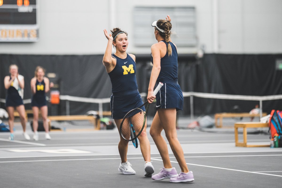 UMichWTennis's tweet photo. That winning feeling!

Michigan swept the Big Ten regular season and tournament titles!

#GoBlue https://t.co/xE9I2LubG6