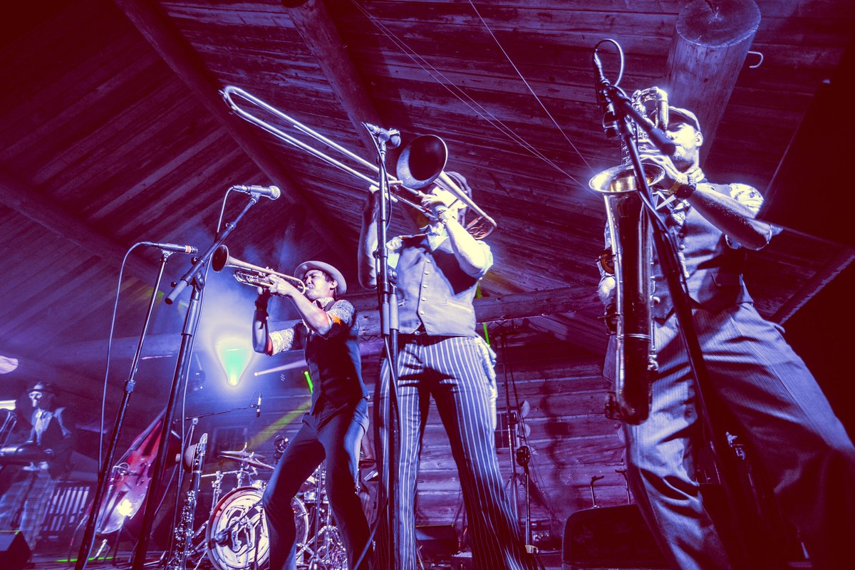 WildBuffalo's tweet photo. TONIGHT🕺 @highstepsociety x @BansheeTree are teaming up tonight to bring their energy to our stage! ✨ These bands launch traditional jazz and swing music into modern EDM, trance, bass, psych and indie rock in their own unique ways. Ticket on-sale now through the link in bio 🎟 https://t.co/F7ZXdf1m9N