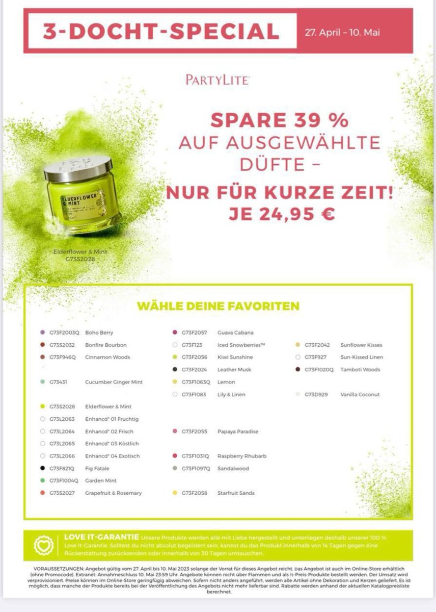 #partylite #Angebote   " Anzeige / Werbung "