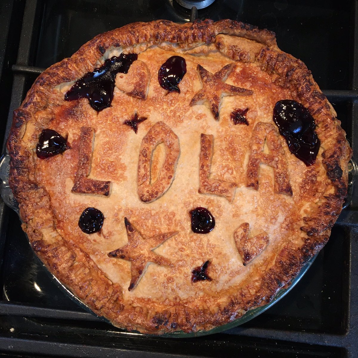 I made a pie for a friend this weekend