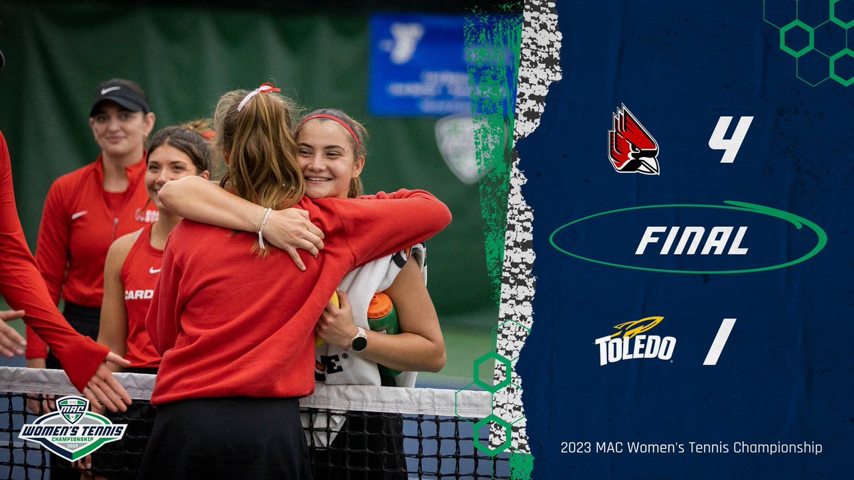 MACSports's tweet photo. Cardinals ➡️ NCAA Tournament 

@BallStateWTNS has punched their ticket by beating Toledo 4-1 in the MAC Championship Match! 🏆

#ChirpChirp | #MACtion https://t.co/wB51cVWSaz