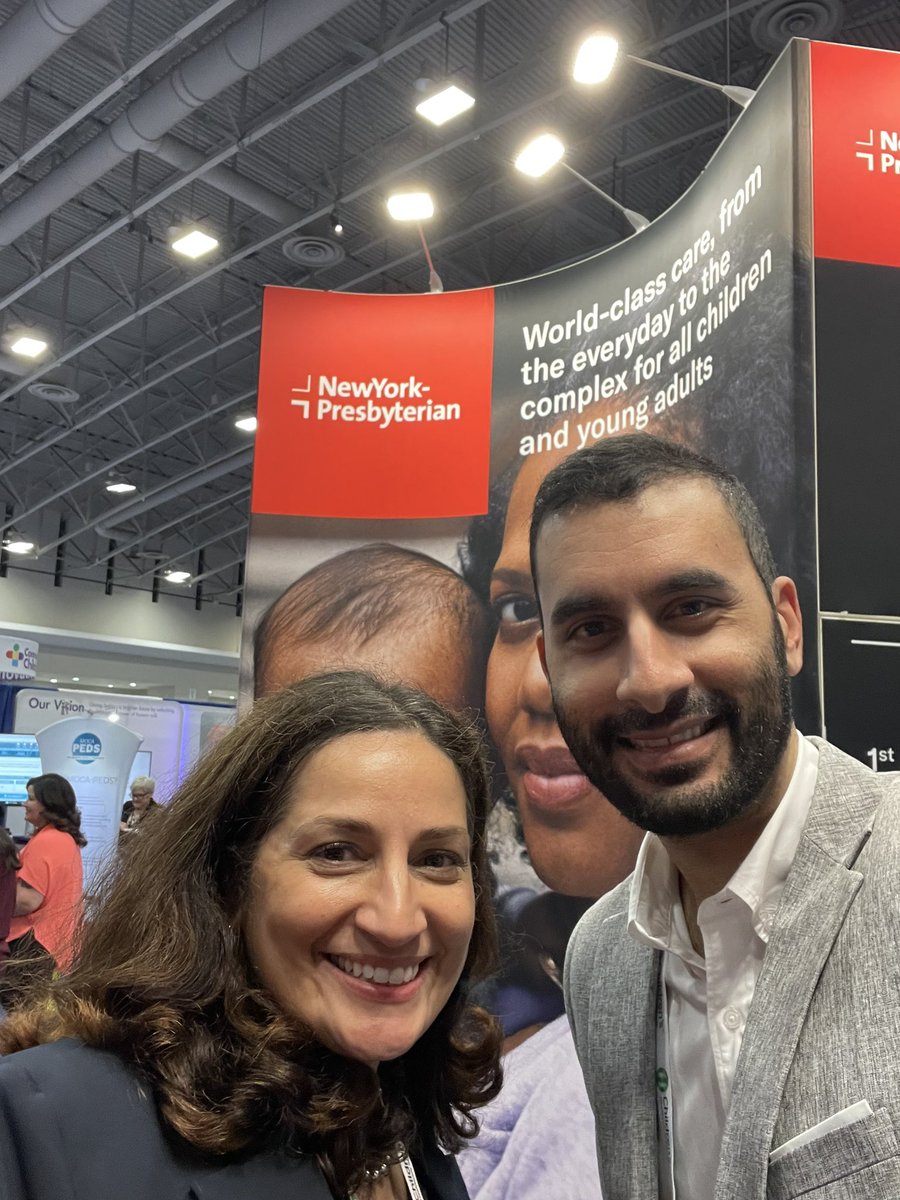 With @sumeetbanker at the @KidsAtColumbia #NYPKids booth at #PAS2023 Come by and visit until 6p today!