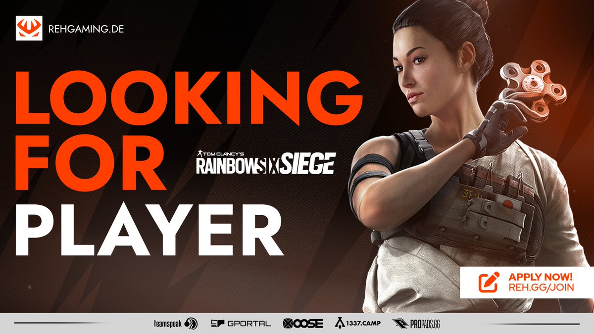 Für unser R6 AC Team suchen wir einen Spieler 🔥

➡️ Support/Flex
➡️ 18+
➡️ Comp. Erfahrung
➡️ High Plat - Dia
➡️ Kritikfähig
➡️ Ambitioniert

Du hast Interesse? Dann bewird dich jetzt!
✅ REH.GG/JOIN-R6 oder direkt bei @flyingalex_reh