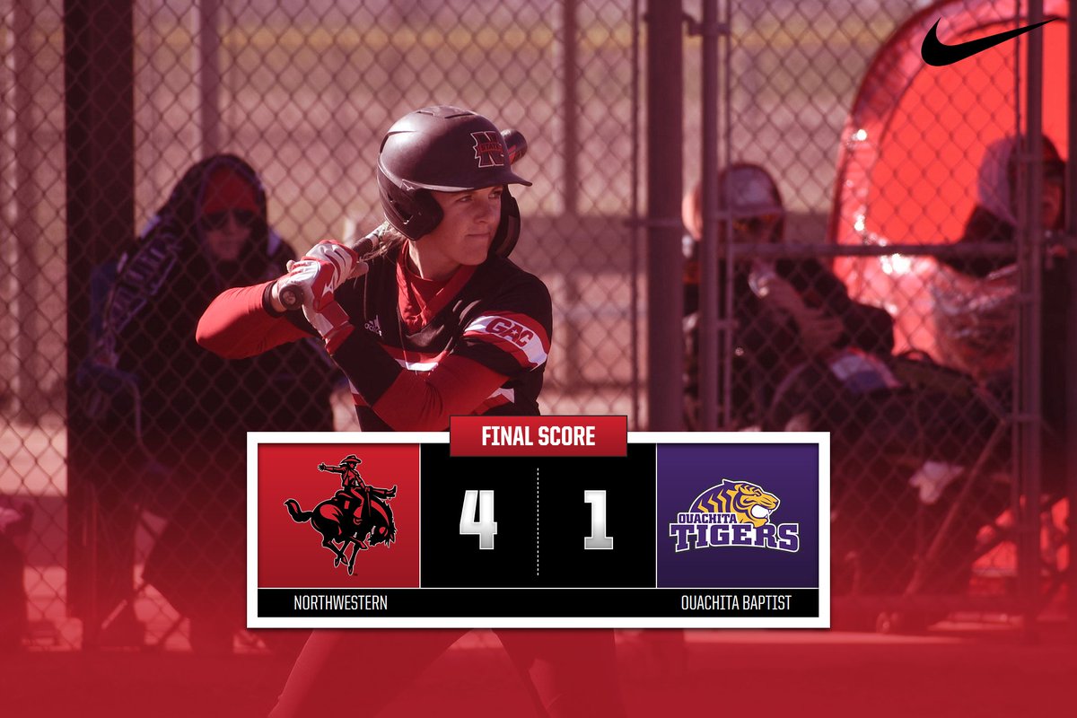 NWOSUAthletics's tweet photo. Rangers Win! Ranger Softball wins their final series of the season with the 4-1 victory! DeTar finishes with 2-RBI's, Howell and Adams each with 1! 
#RRR https://t.co/1I3EEUHJZ3