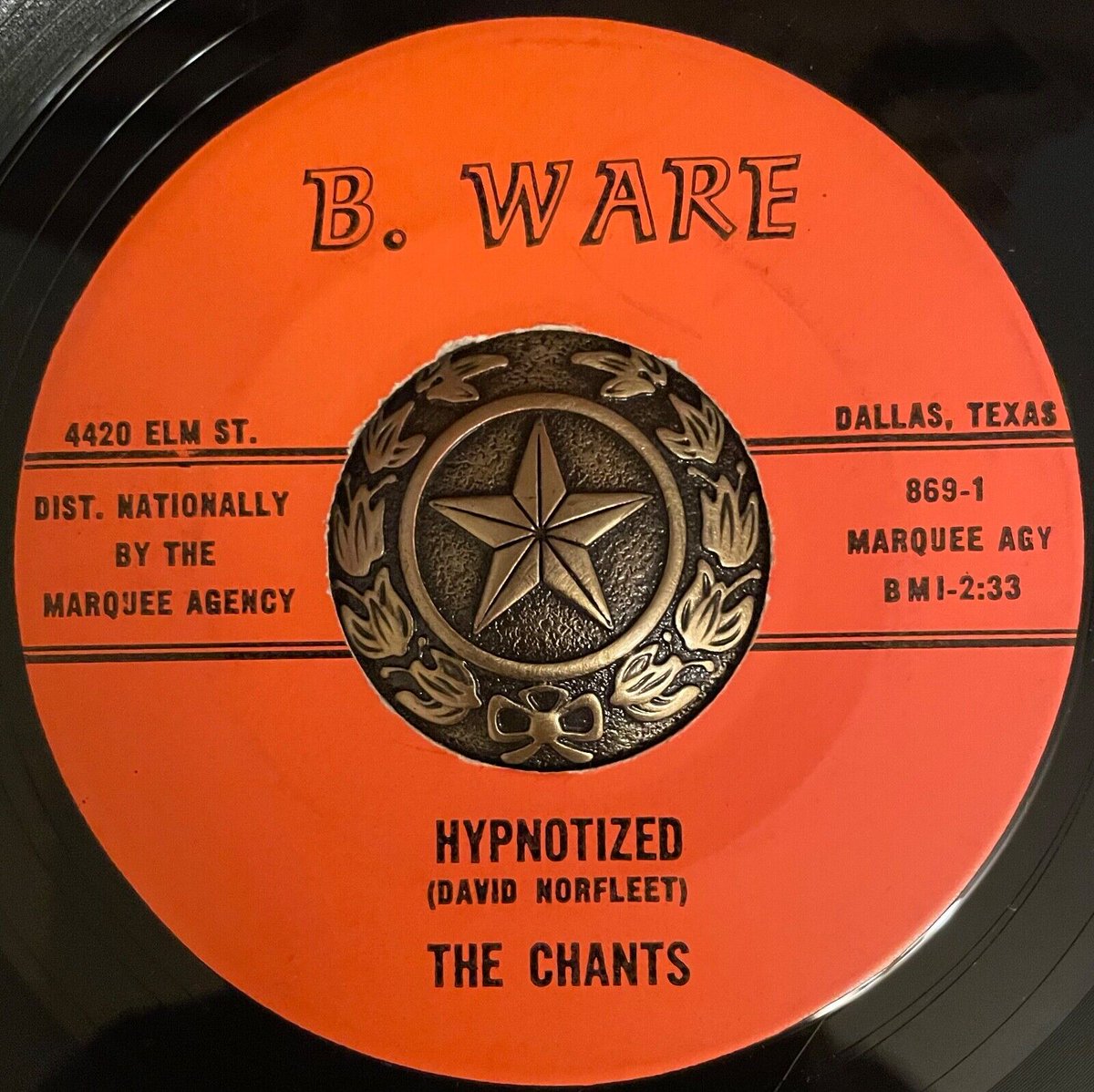 archived! $ 445 | The Chants-hypnotized/elaina B.ware-texas Garage 45 Rare Listen/hear #vinyl popsike.com/the-chantshypn…