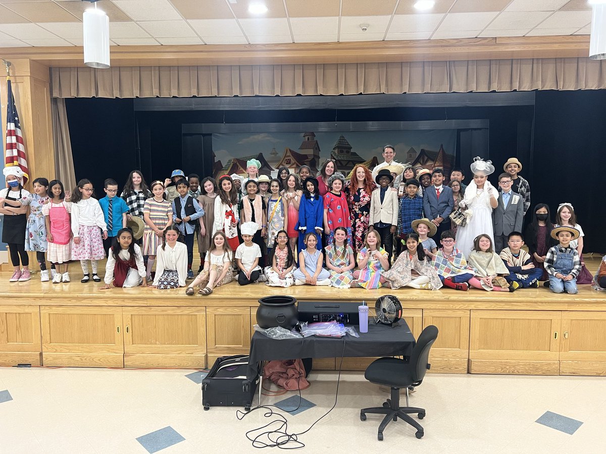 Honored to be with the cast of Stone Soup. Another incredible theater week. It never ceases to amaze me what our students can learn in just four days. The show was a huge success. Thanks, Central PTA!