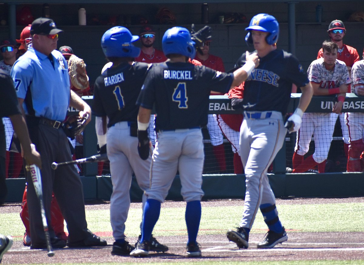 McNeeseBaseball's tweet photo. Pinch hit two run homer for @EHebert‼️

TOP 5 | McN 6, UIW 1 https://t.co/izmEi0fQHe